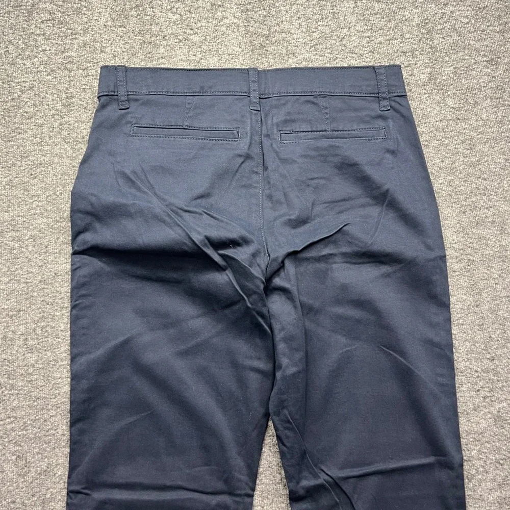 Place Chino Pants Boys 10 Husky Navy Blue The Children's Skinny Stretch NWT